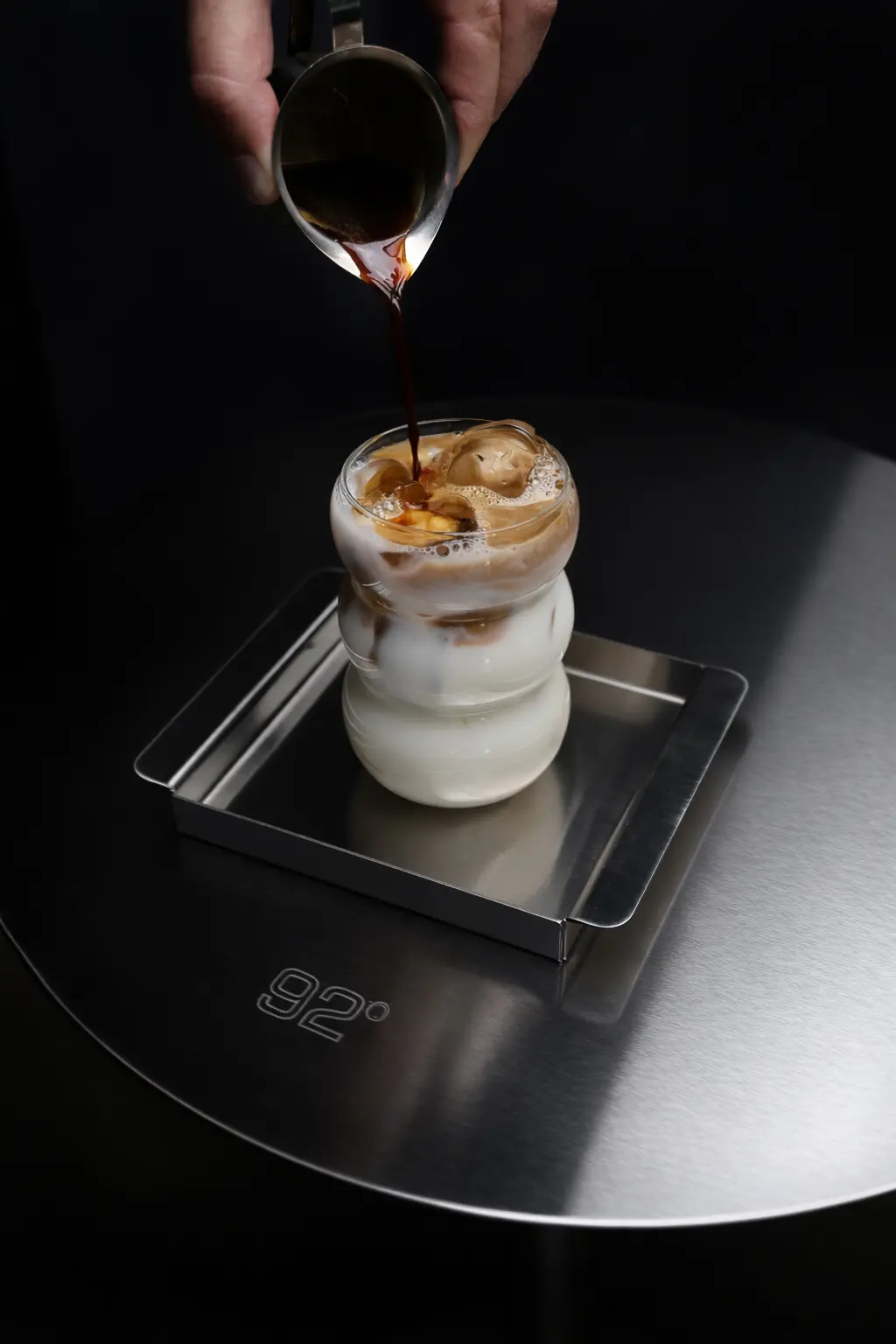 Signature coffee drink at 92° specialty coffee house in Tashkent