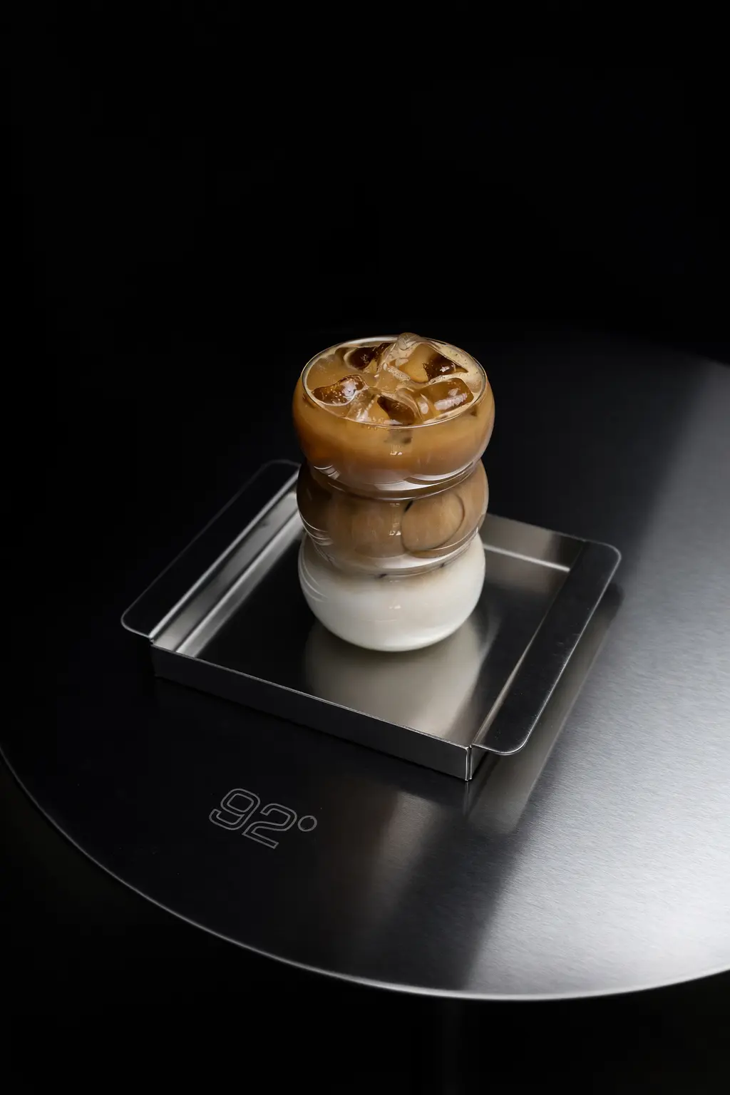 Iced specialty coffee served at 92° in Tashkent